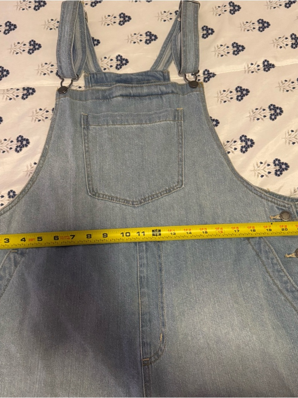 Universal Thread Light Blue Denim Short Overalls - Picture 5 of 6